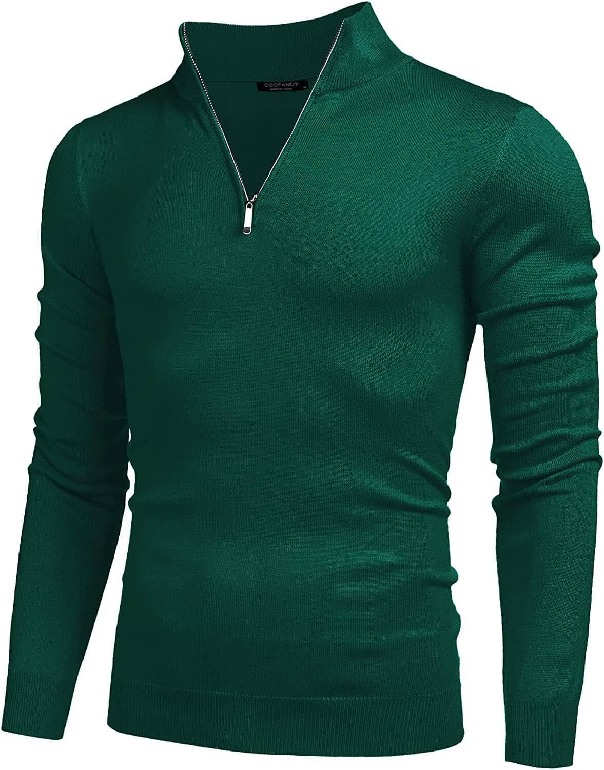 Jersey Ligero de Corte Ajustado con Cremallera