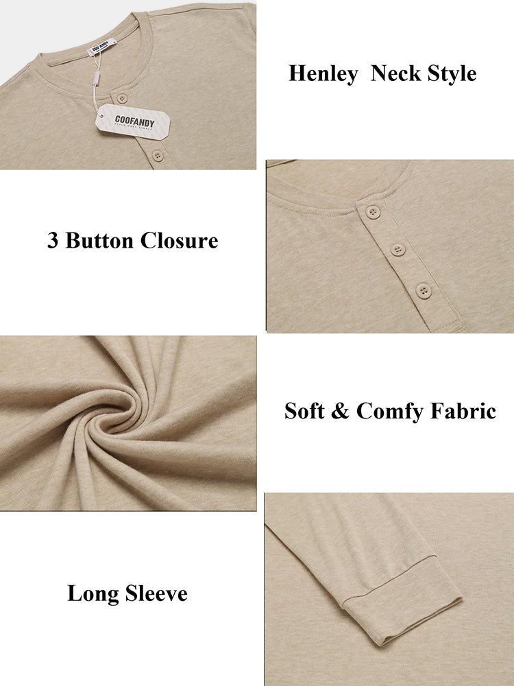 Camiseta Tipo Henley Ligera y Moderna