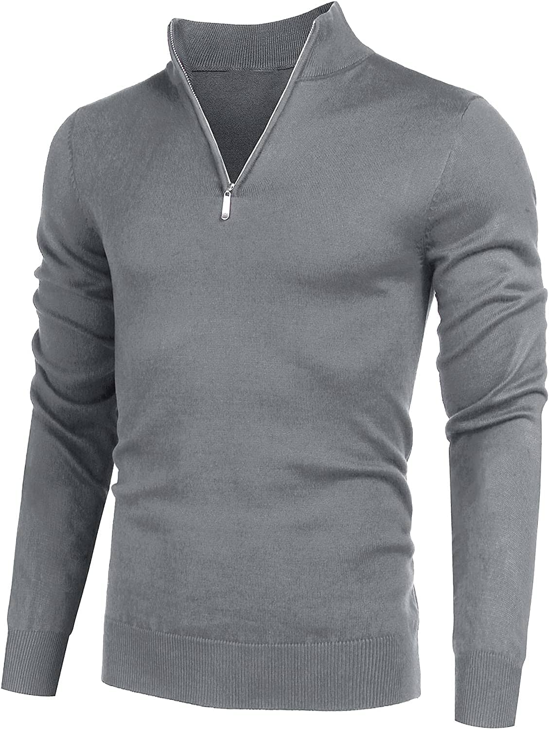Jersey Ligero de Corte Ajustado con Cremallera