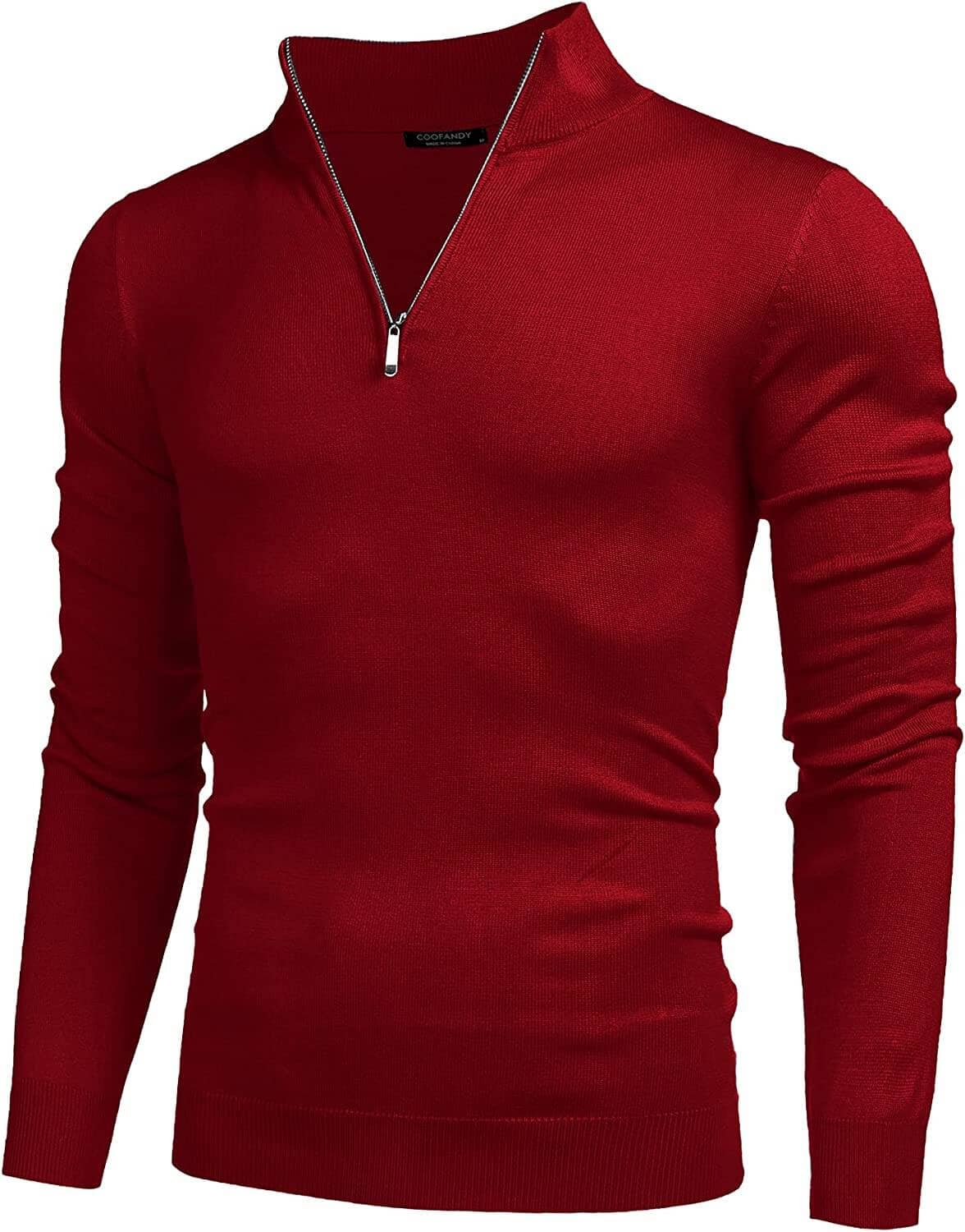 Jersey Ligero de Corte Ajustado con Cremallera