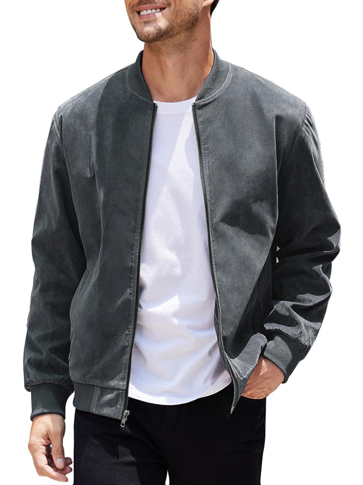 Chaqueta Bomber de Ante Vintage