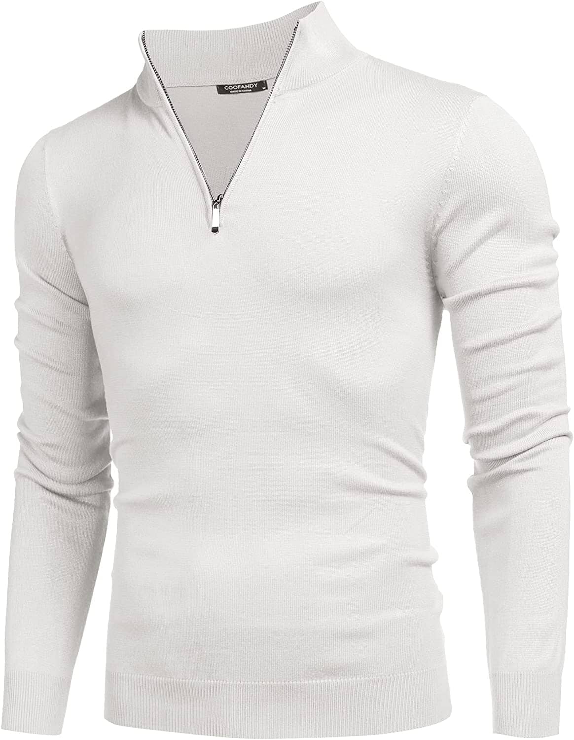 Jersey Ligero de Corte Ajustado con Cremallera