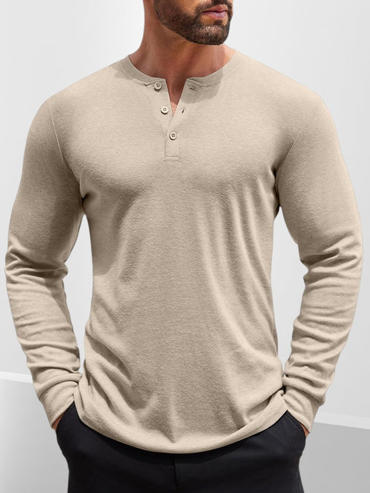 Camiseta Tipo Henley Ligera y Moderna