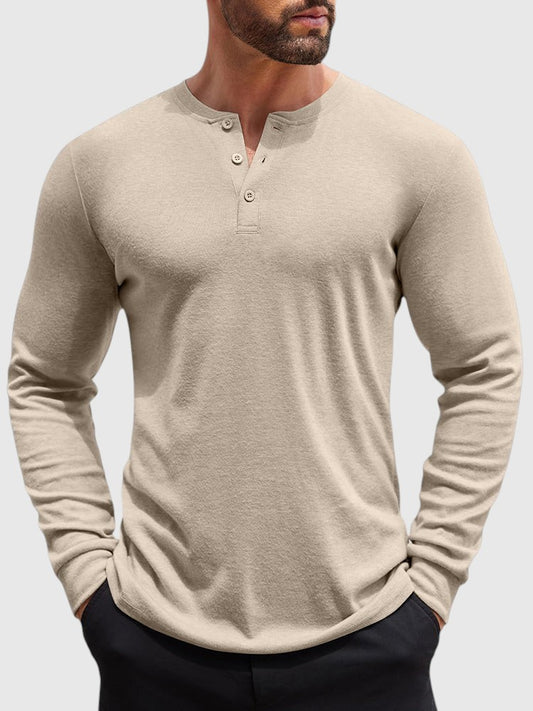 Camiseta Tipo Henley Ligera y Moderna
