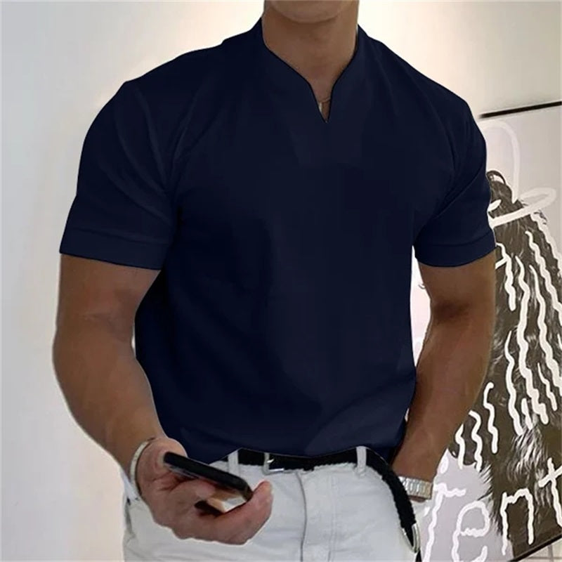 Camiseta de Manga Corta Estilo Ejecutivo para Hombre