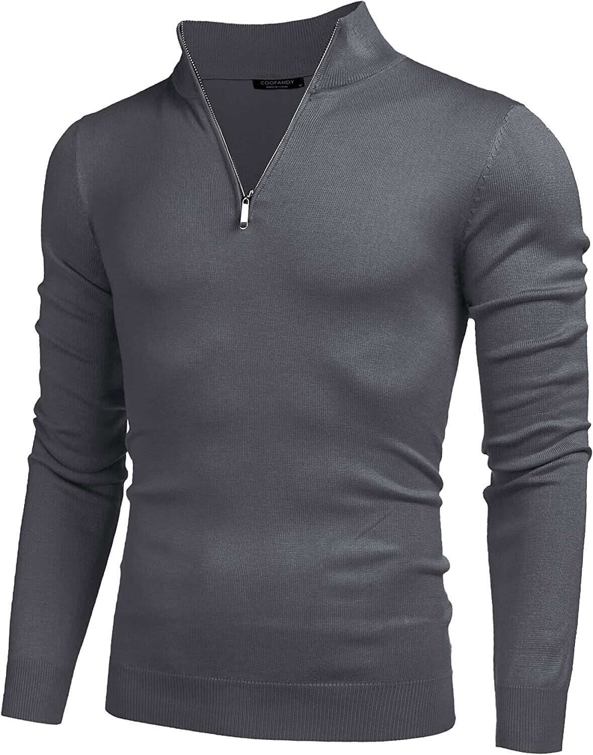 Jersey Ligero de Corte Ajustado con Cremallera