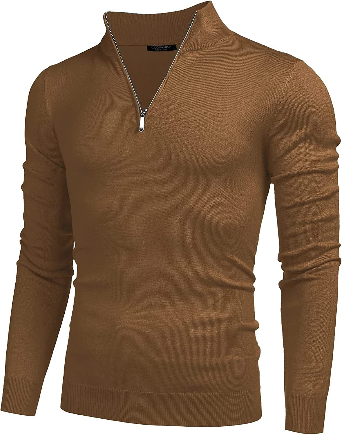 Jersey Ligero de Corte Ajustado con Cremallera