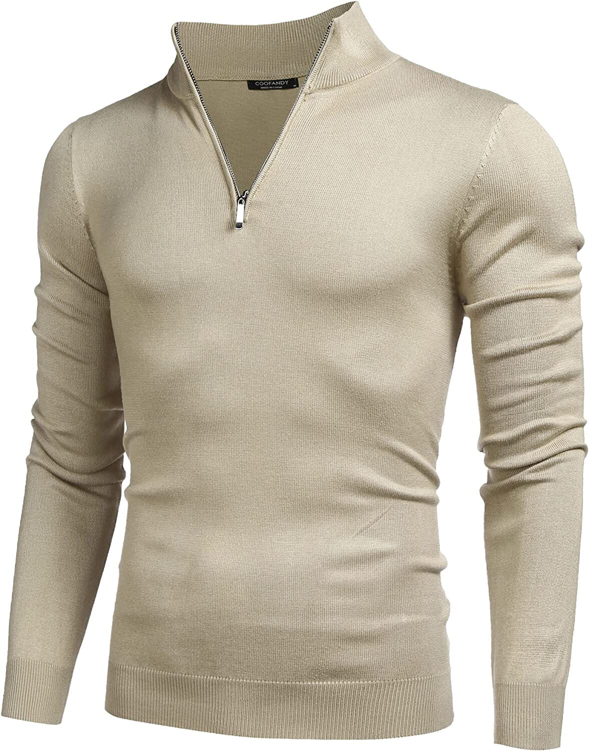 Jersey Ligero de Corte Ajustado con Cremallera