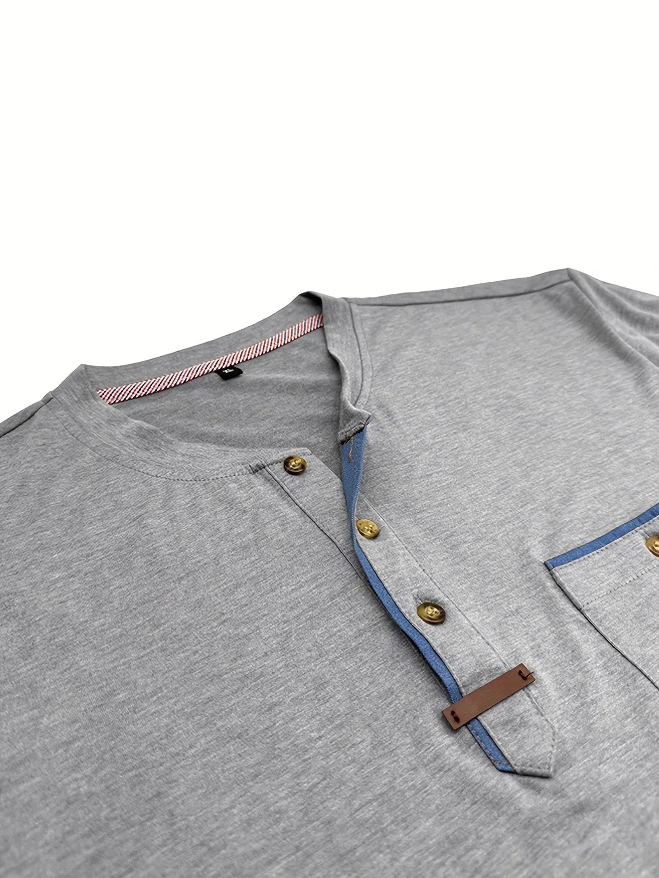 Varel | T-shirt elegante con scollo rotondo e tasca