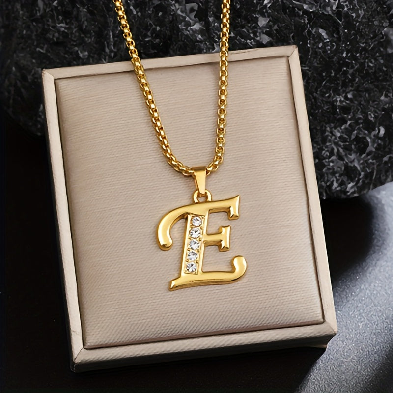 Cristal Accent Inicial Collar | Oro