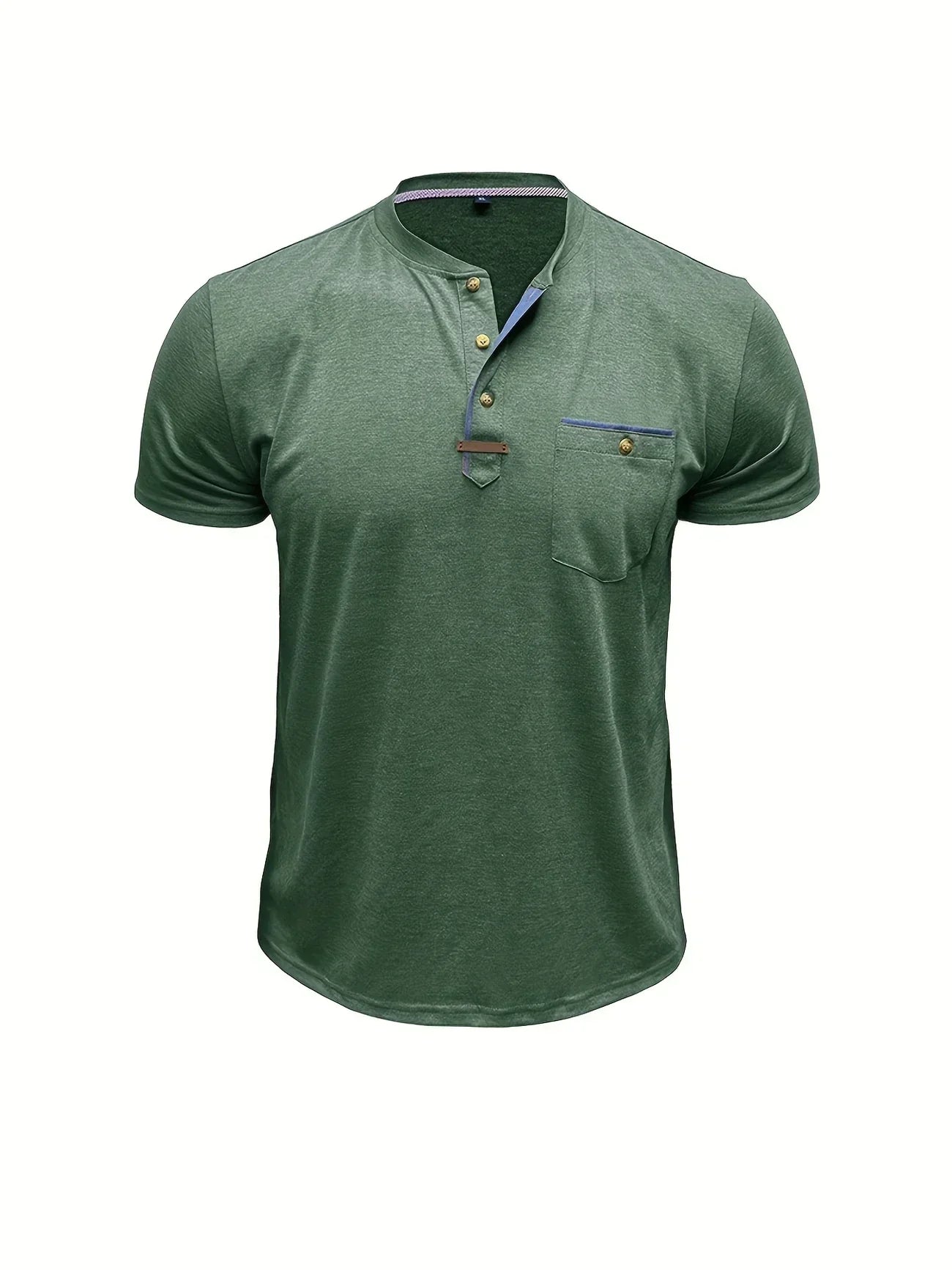 Varel | T-shirt elegante con scollo rotondo e tasca