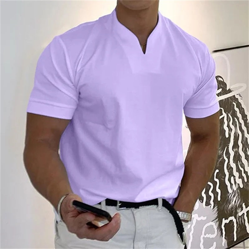 Camiseta de Manga Corta Estilo Ejecutivo para Hombre