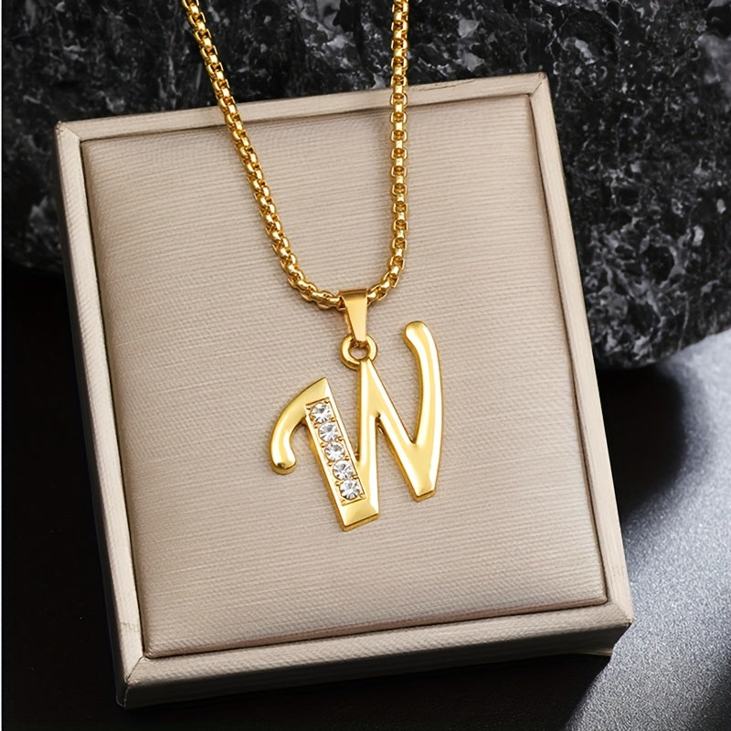 Cristal Accent Inicial Collar | Oro