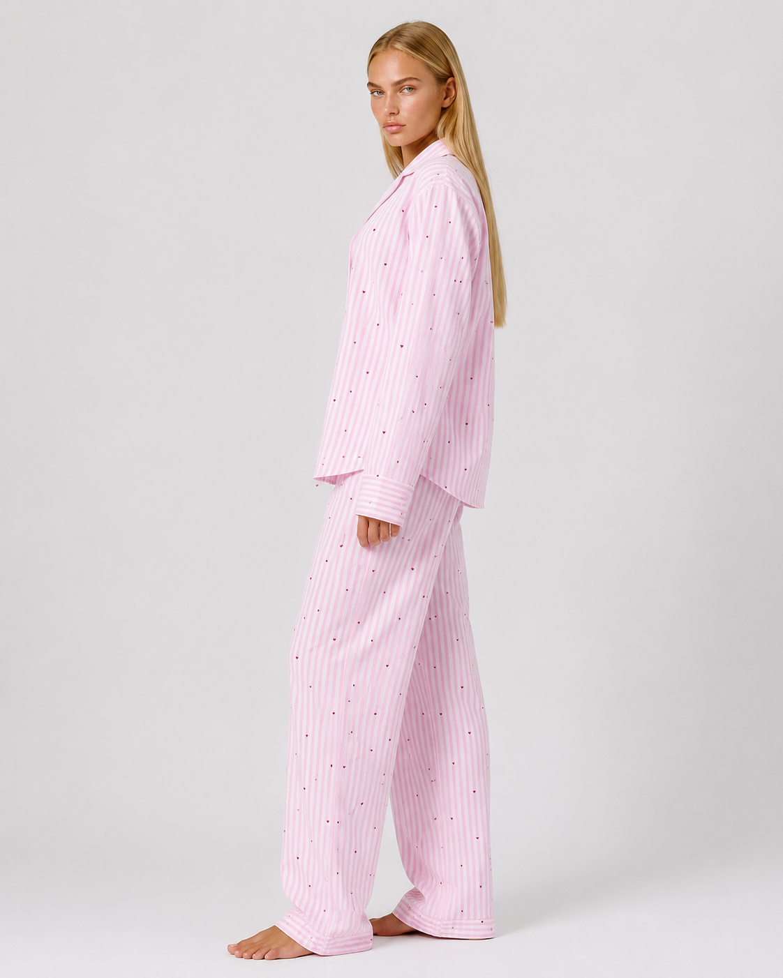 Conjunto de Pijama a Rayas Sweetheart