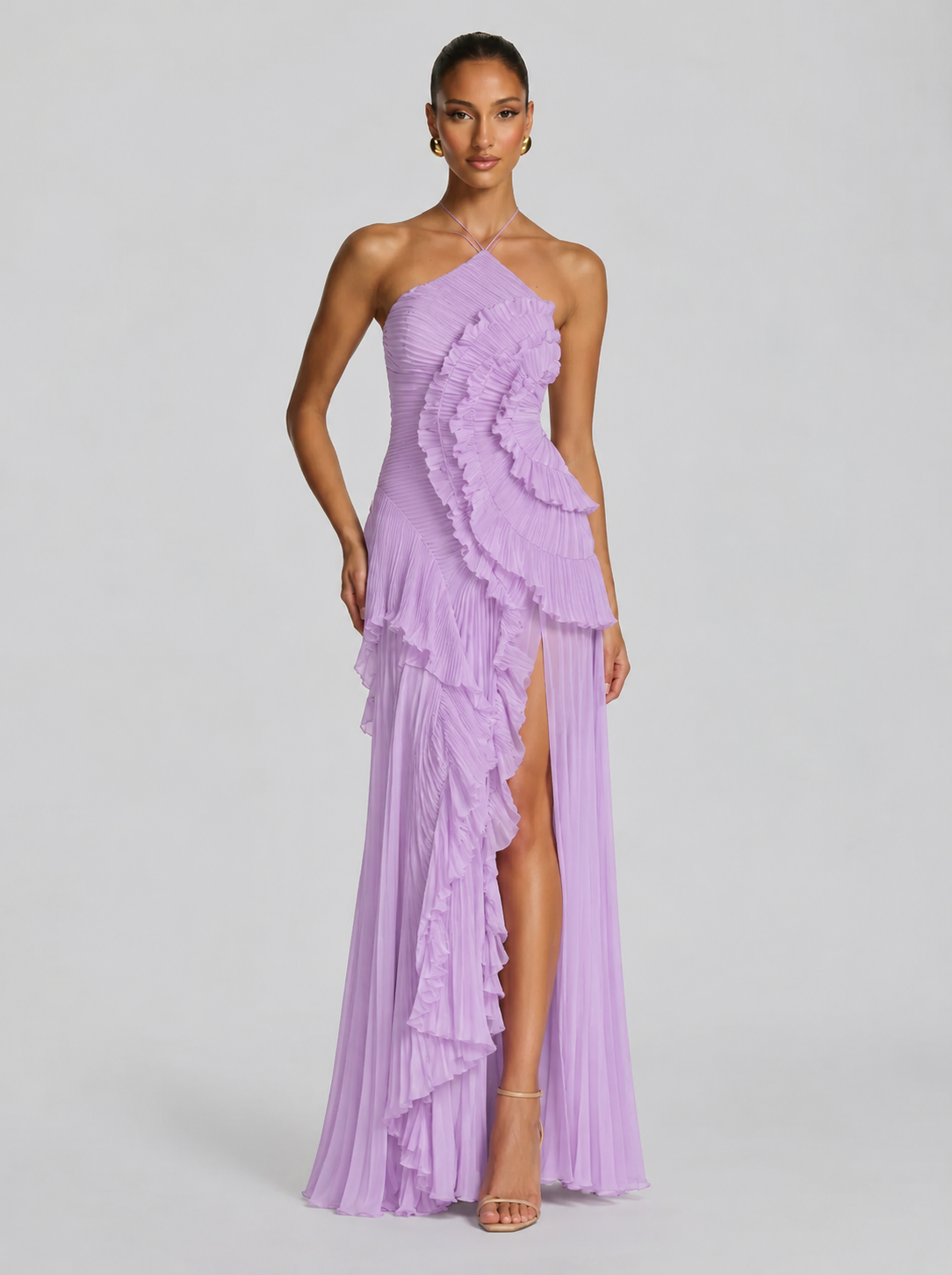 Nai™ - Vestido Halter Plisado