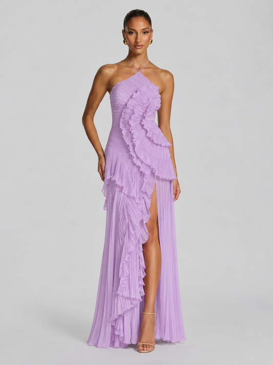 Nai™ - Vestido Halter Plisado