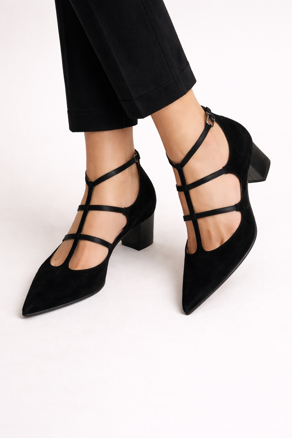 Aurora | Zapatos de mujer con tiras finas y tacón bajo
