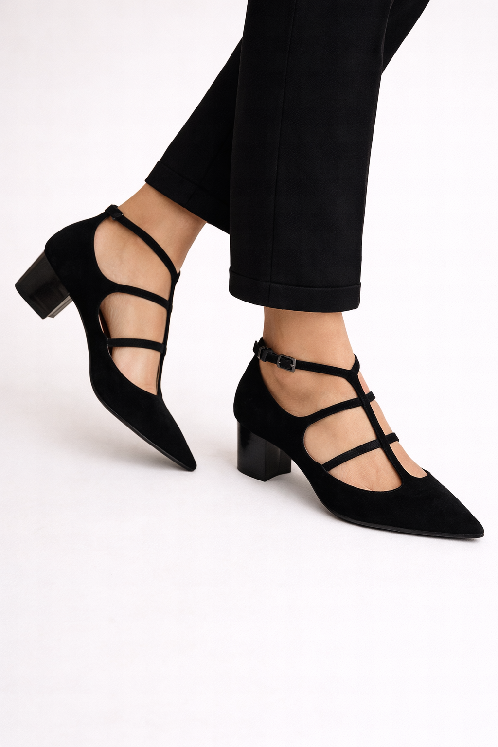 Aurora | Zapatos de mujer con tiras finas y tacón bajo
