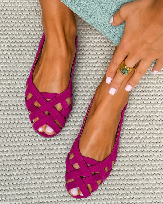 chloé | sandalias cruzadas en tela