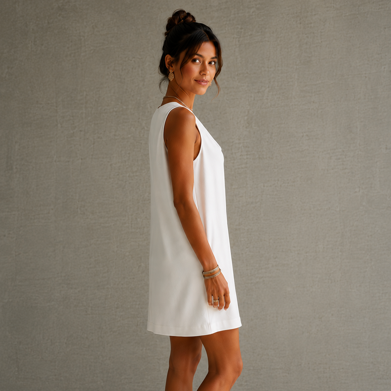 Silvia | Vestido Elegante con Cuello Drapeado