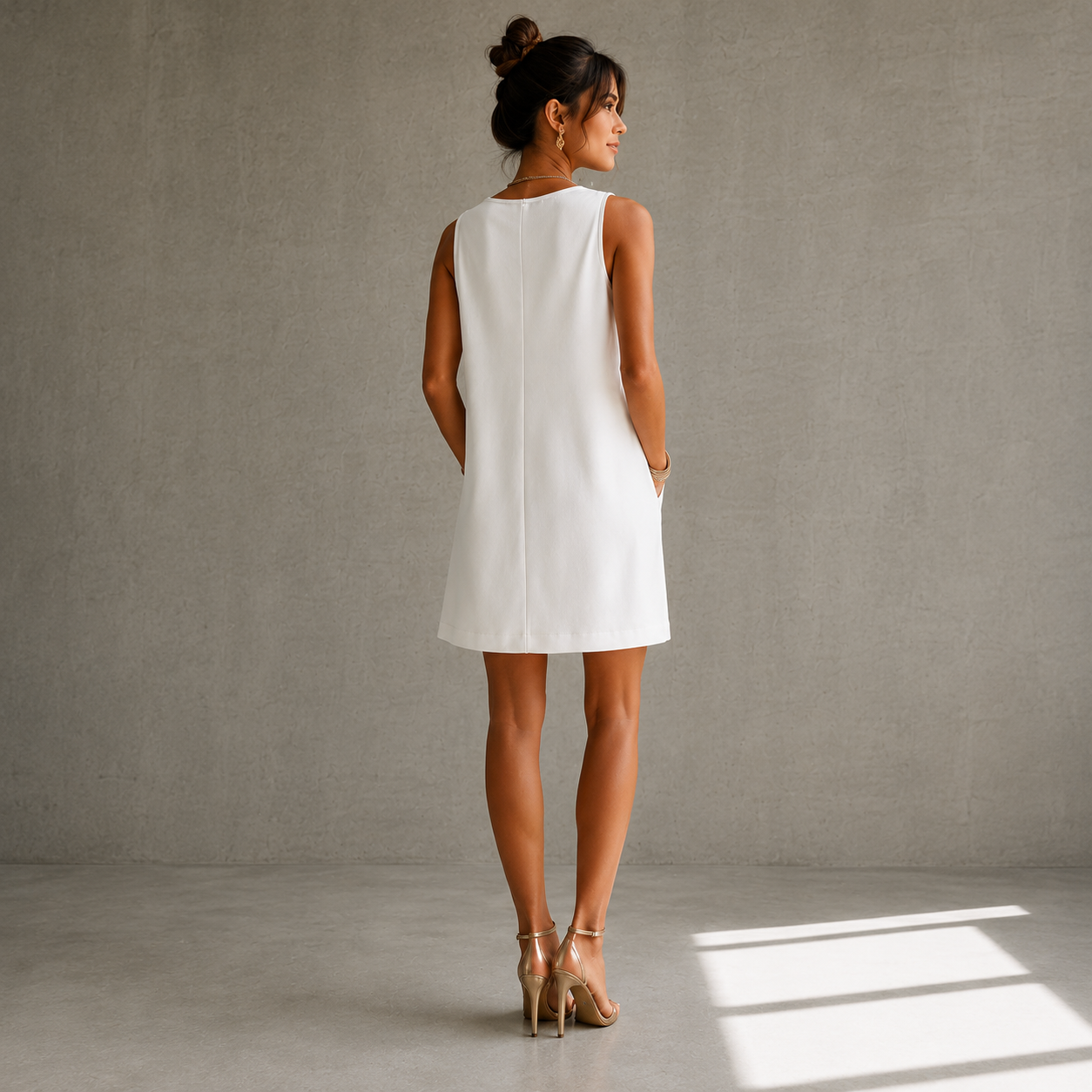 Silvia | Vestido Elegante con Cuello Drapeado