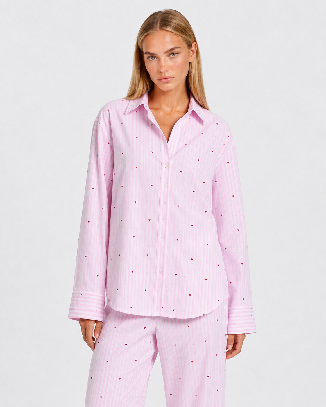 Conjunto de Pijama a Rayas Sweetheart