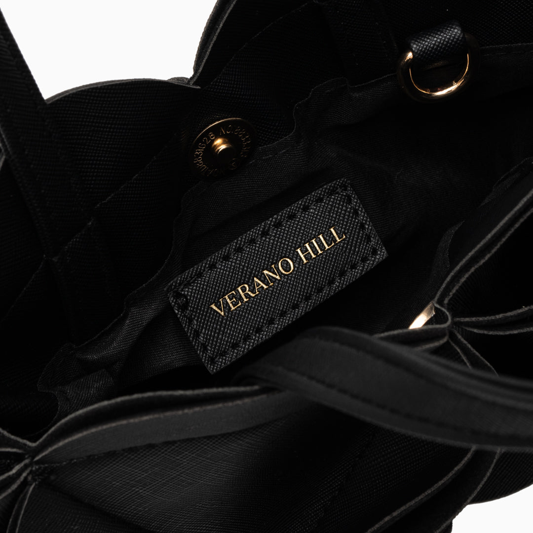 Bolso de Mano Monique con Flor