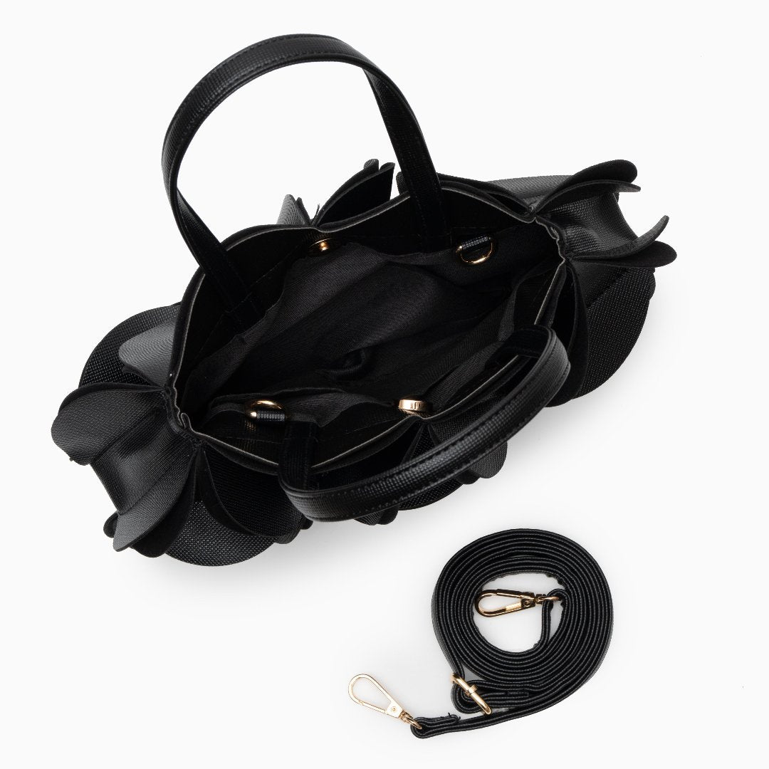 Bolso de Mano Monique con Flor