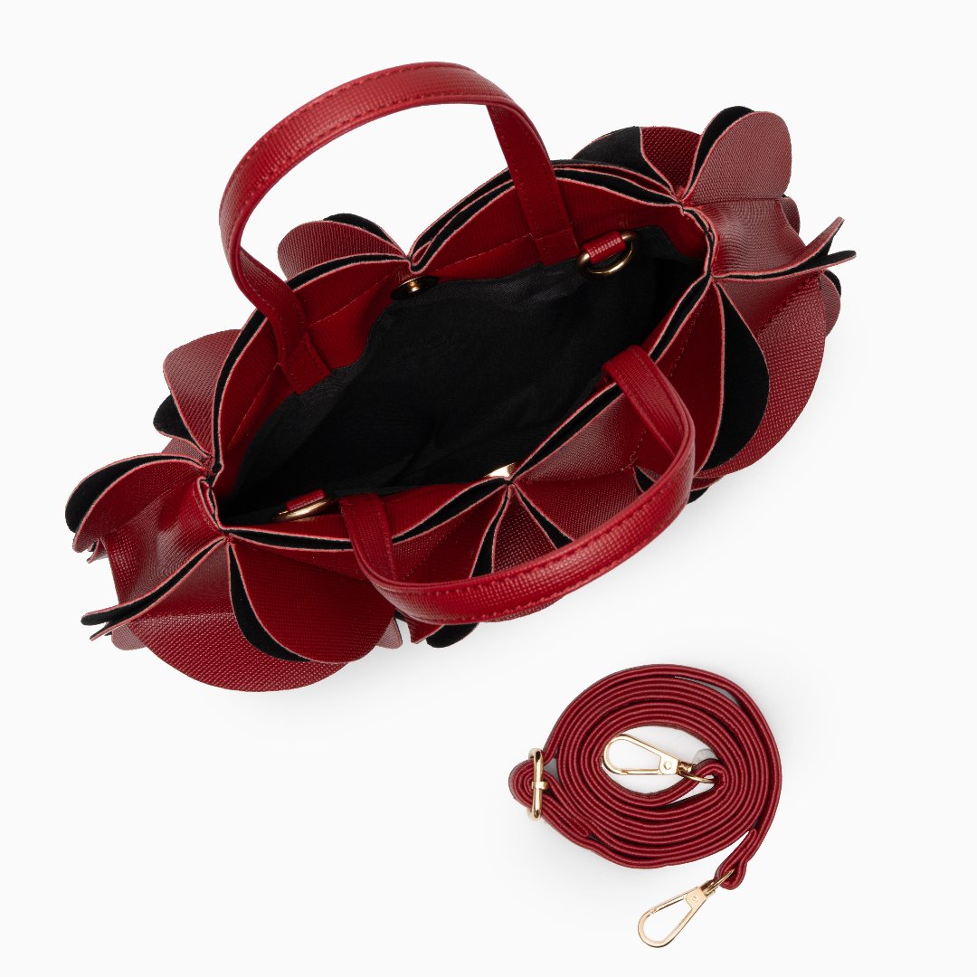 Bolso de Mano Monique con Flor