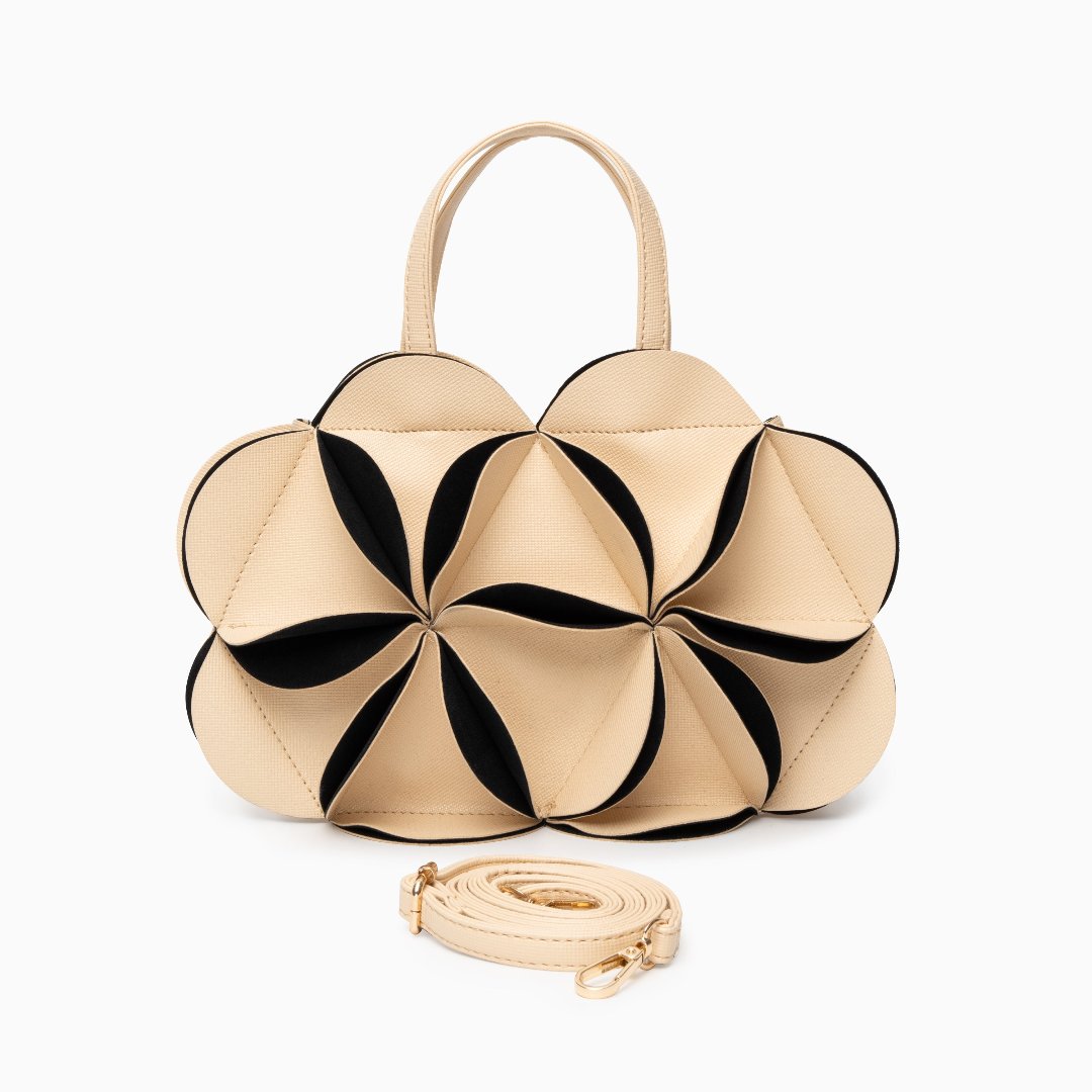 Bolso de Mano Monique con Flor