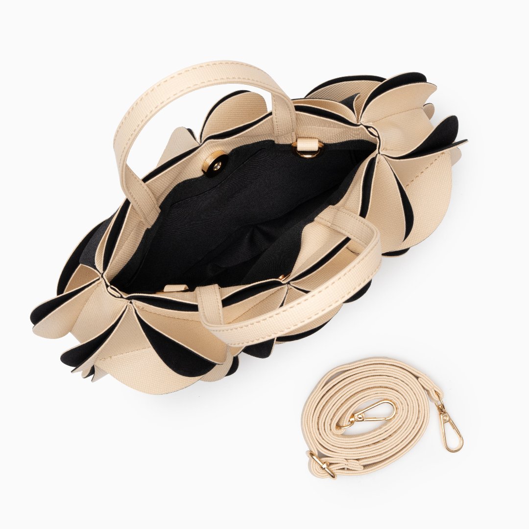 Bolso de Mano Monique con Flor