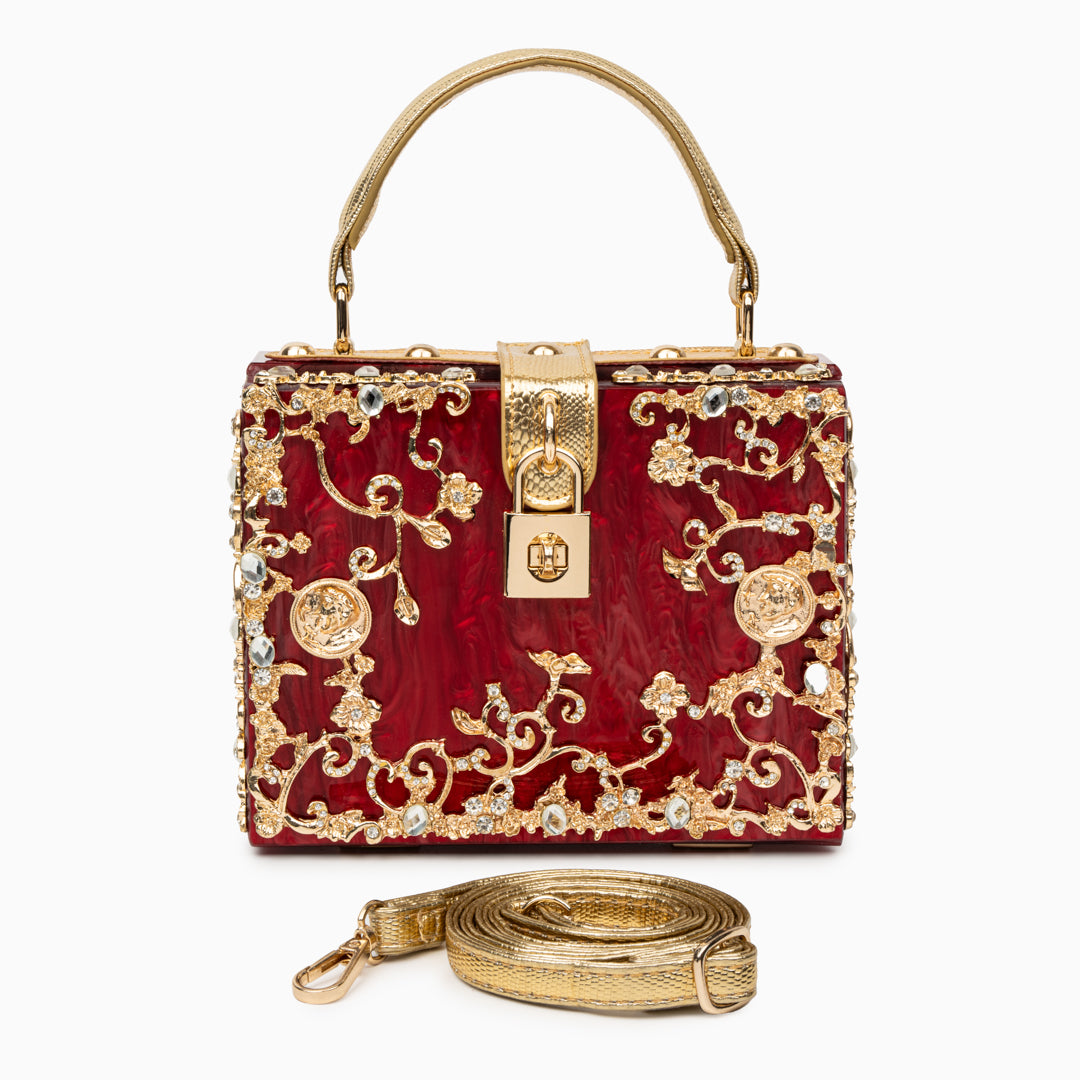 Bolso de Mano Caja de Acrílico