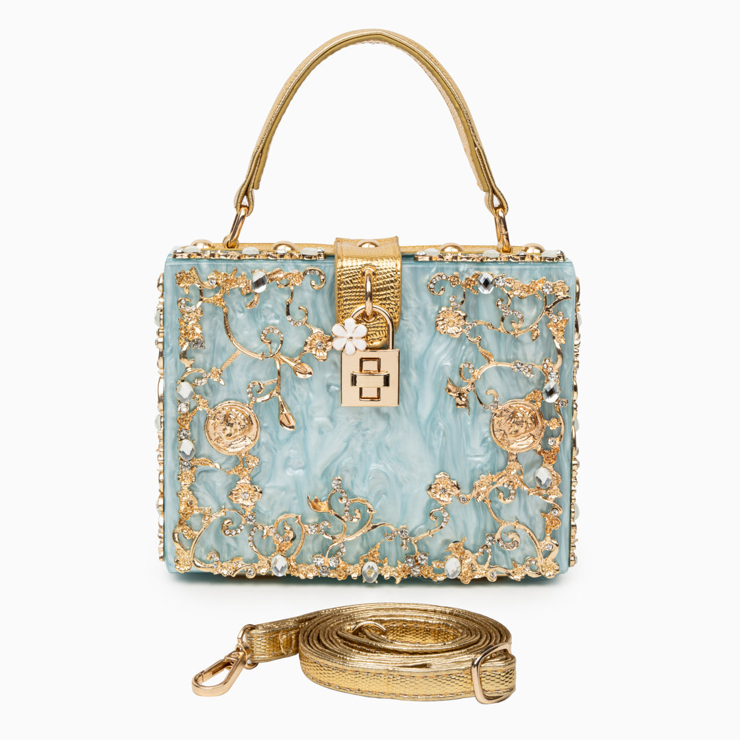 Bolso de Mano Caja de Acrílico