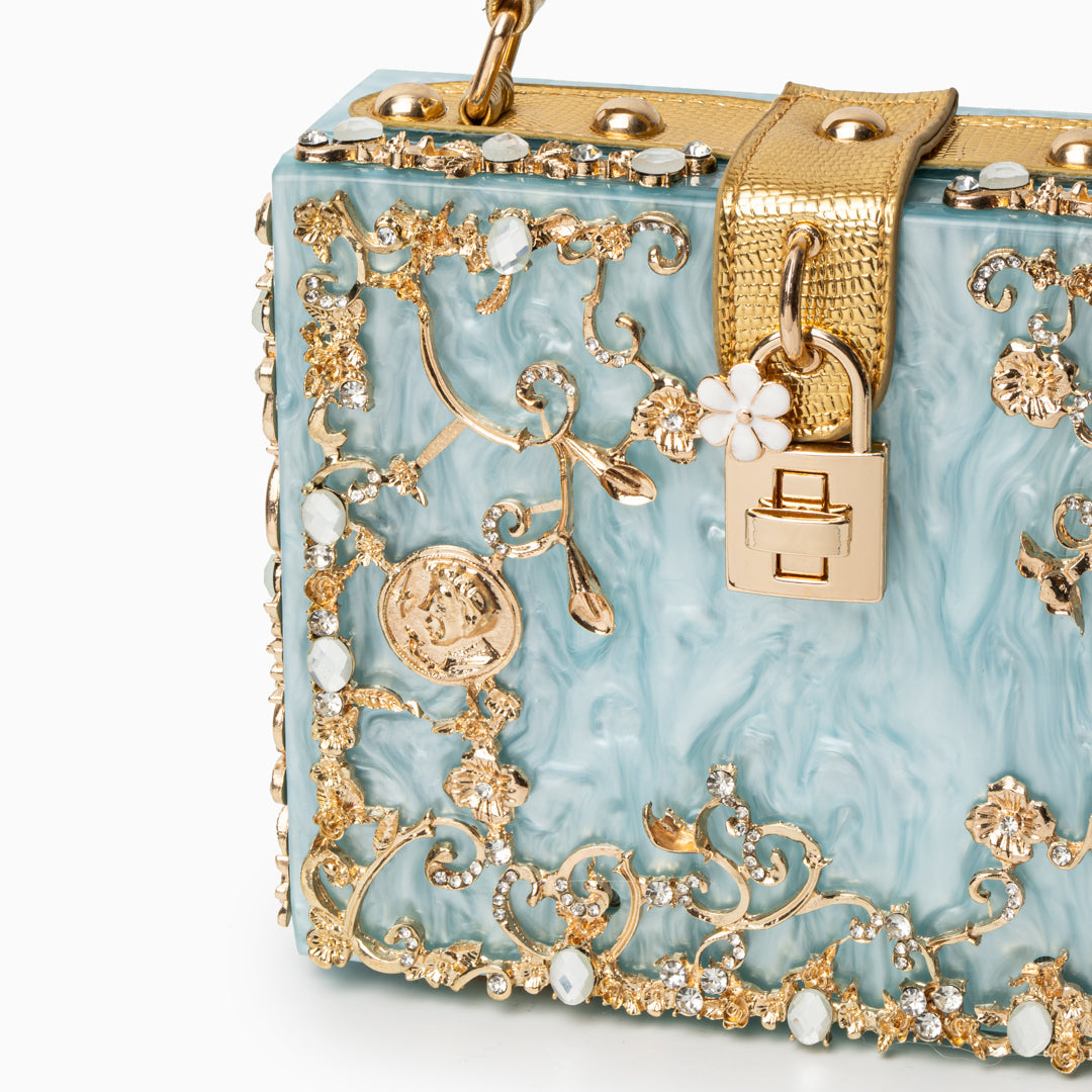 Bolso de Mano Caja de Acrílico