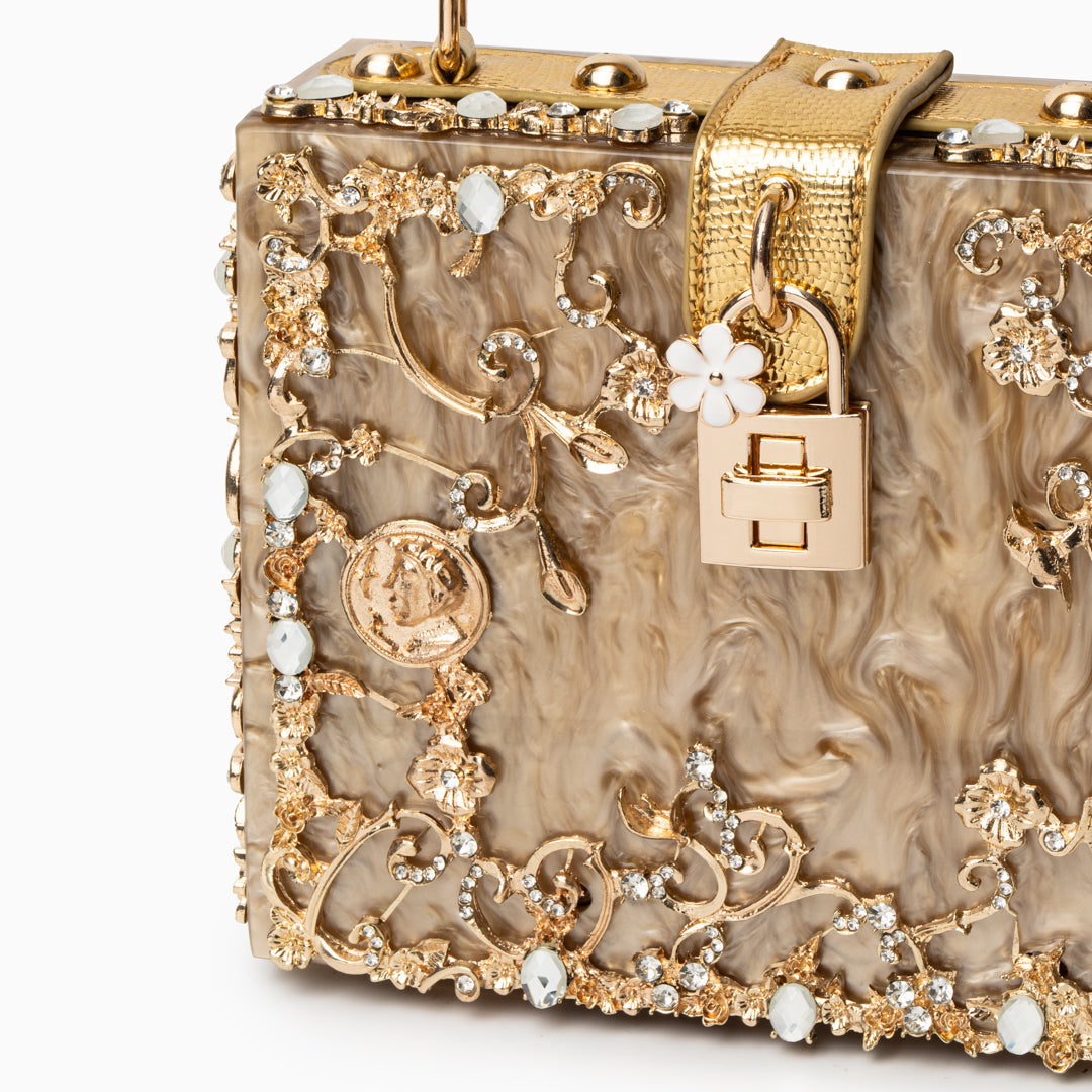 Bolso de Mano Caja de Acrílico