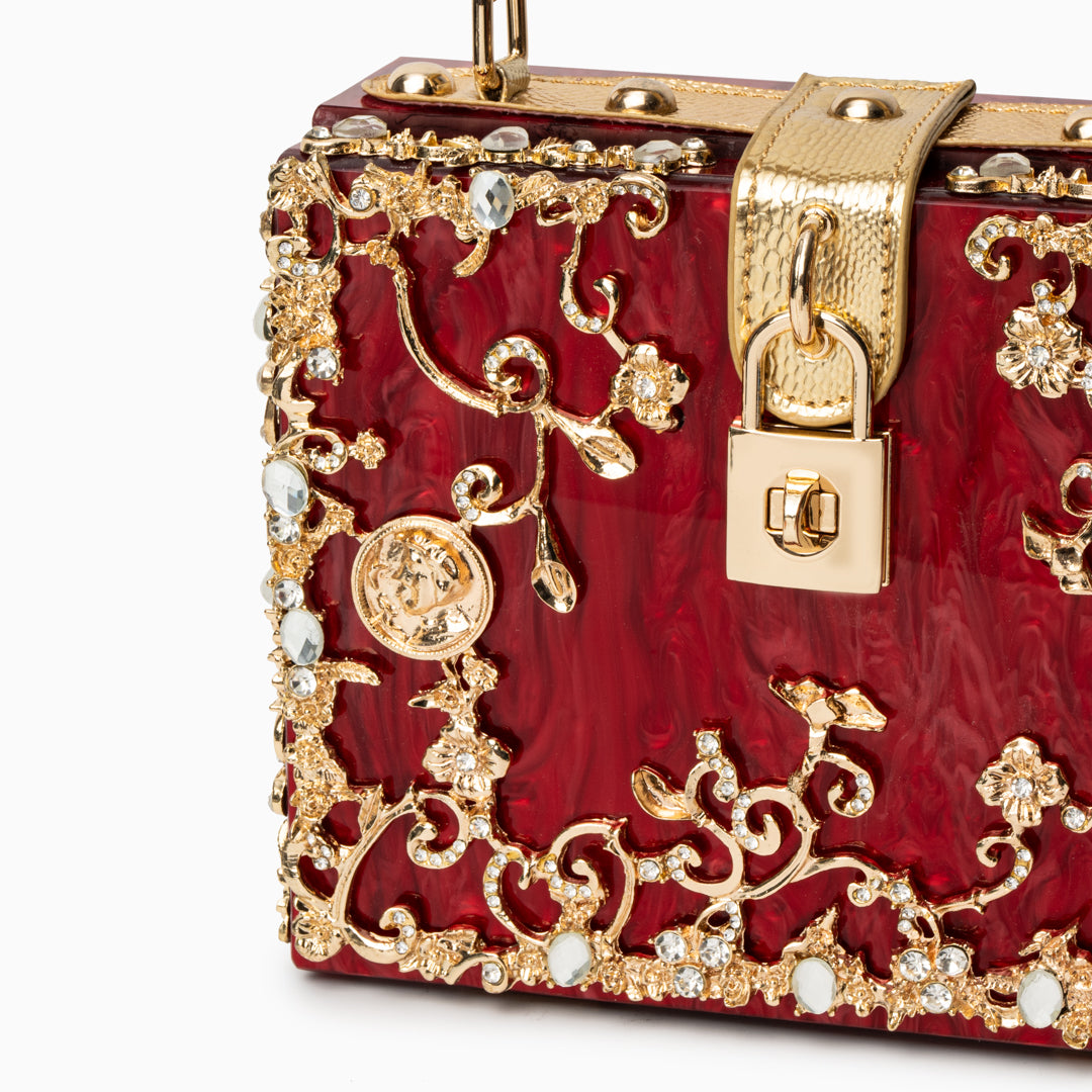 Bolso de Mano Caja de Acrílico