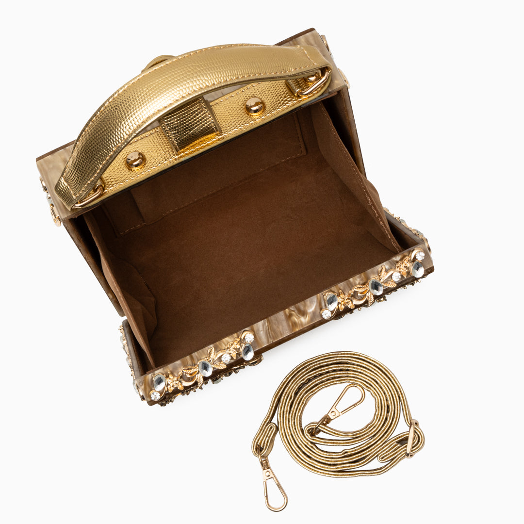 Bolso de Mano Caja de Acrílico