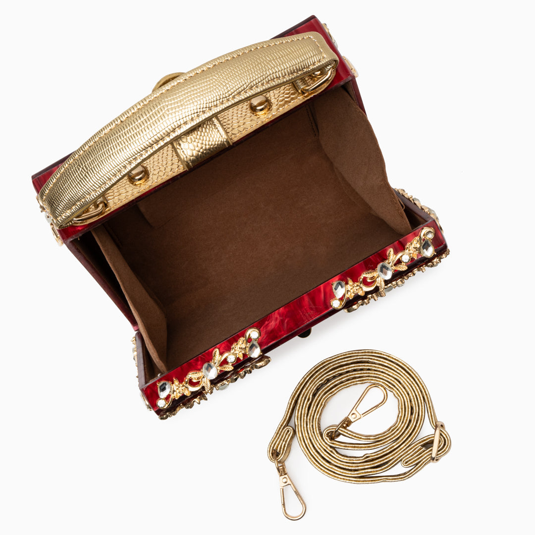 Bolso de Mano Caja de Acrílico