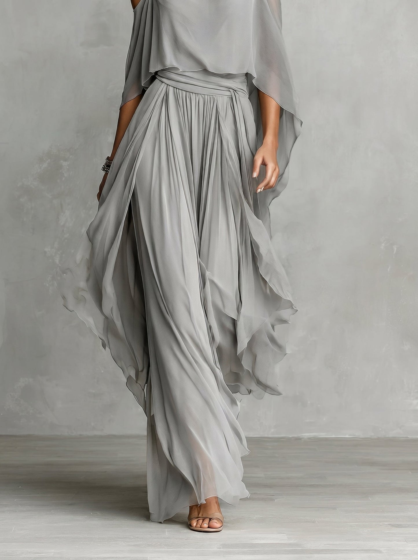 Isabela™ - Conjunto de Gala en Chiffon y Escote Bardot