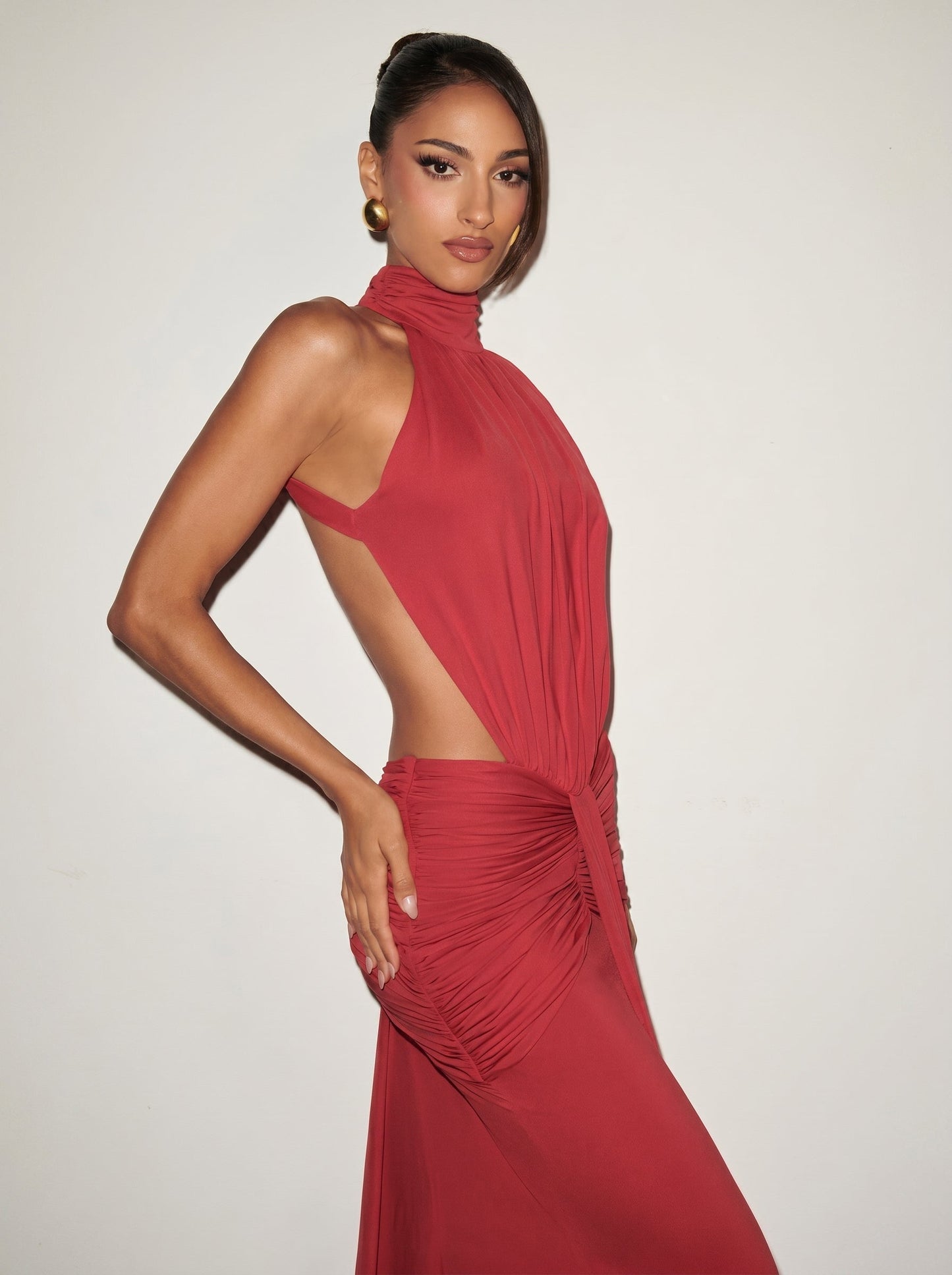 Sara™ - Vestido de Gala Fluido con Abertura