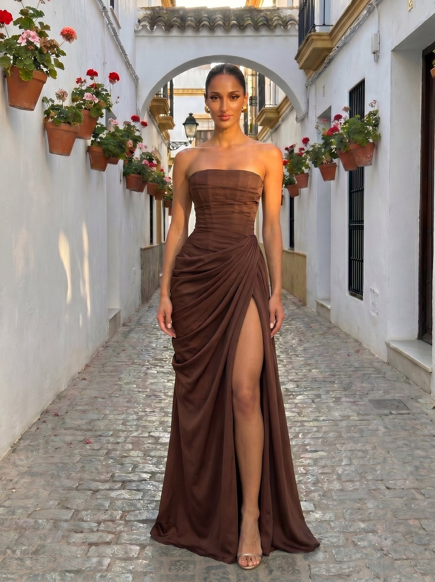 Cyra™ - Vestido Largo de Chiffon