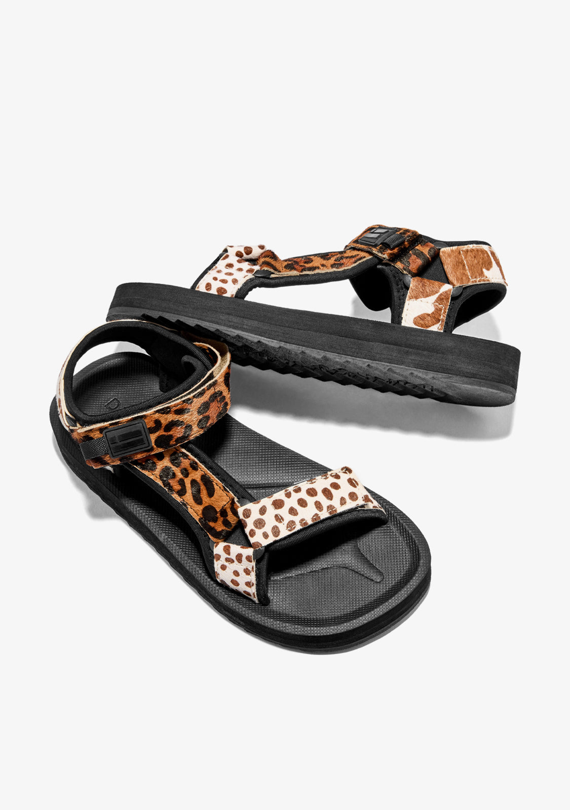 Animal Print Sandals Forest