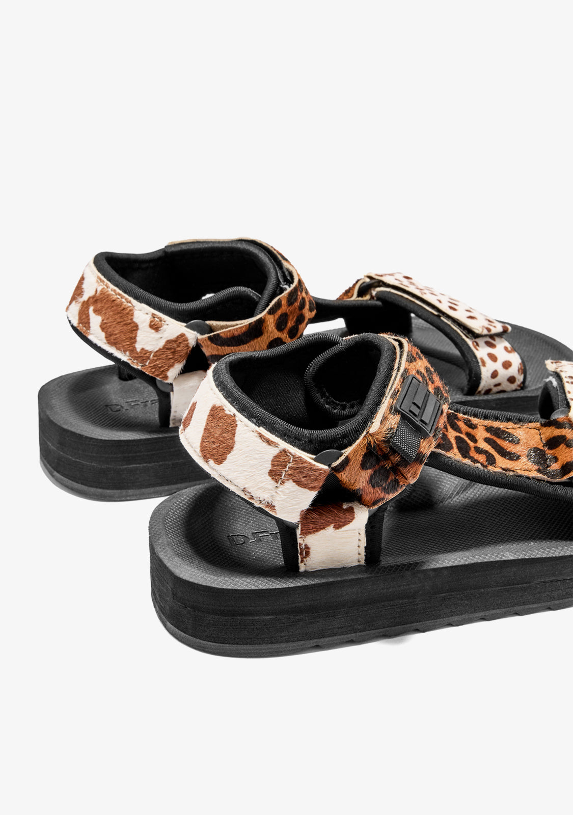Animal Print Sandals Forest