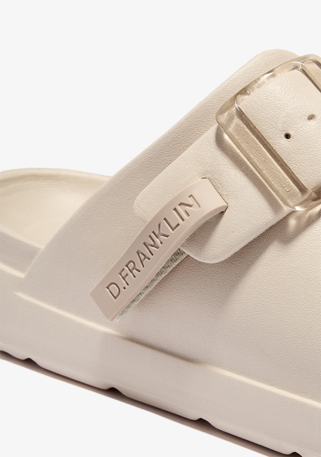Double Buckle Sandals Cream Vibe Foam