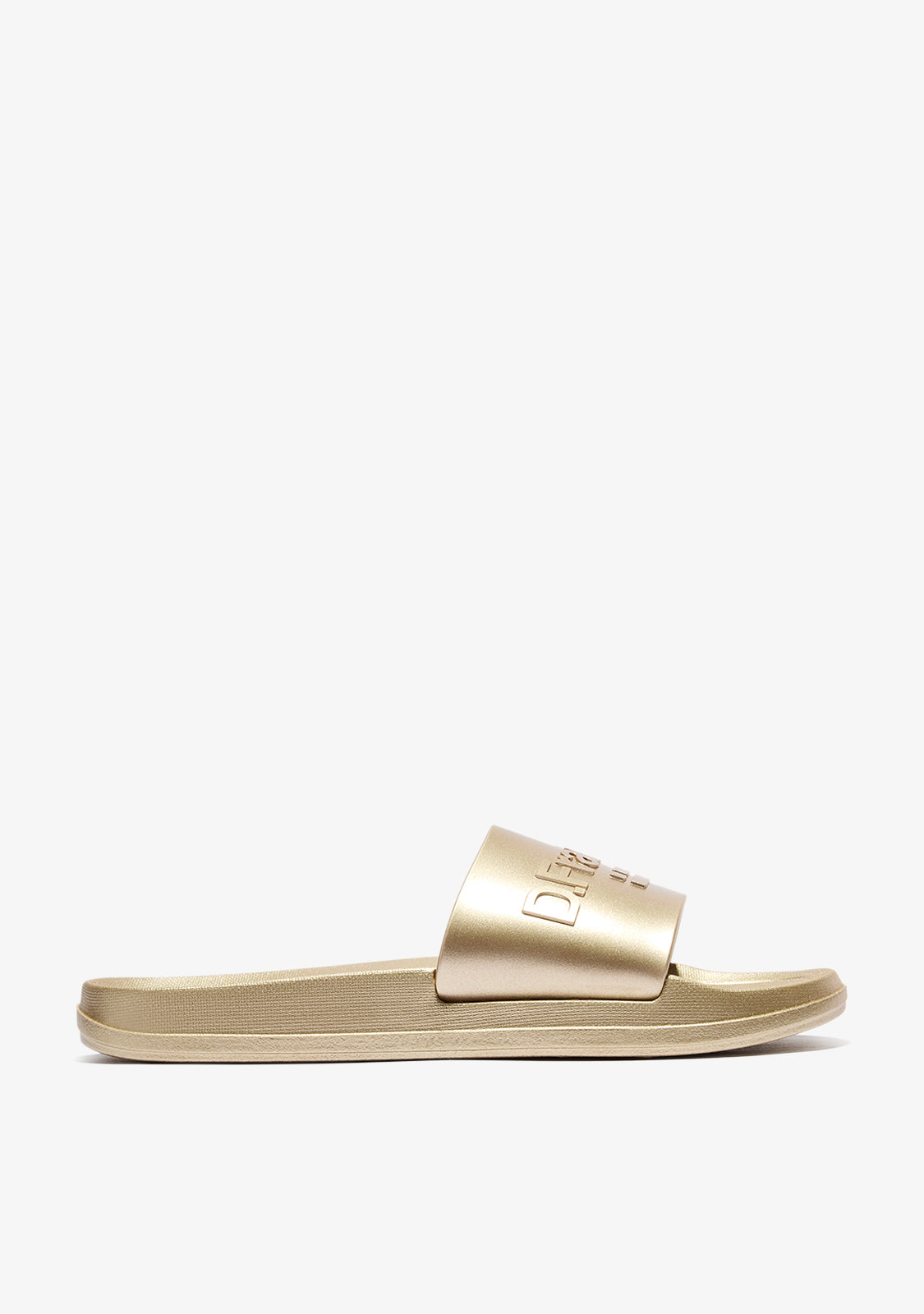 Golden Flat Sandals Marea