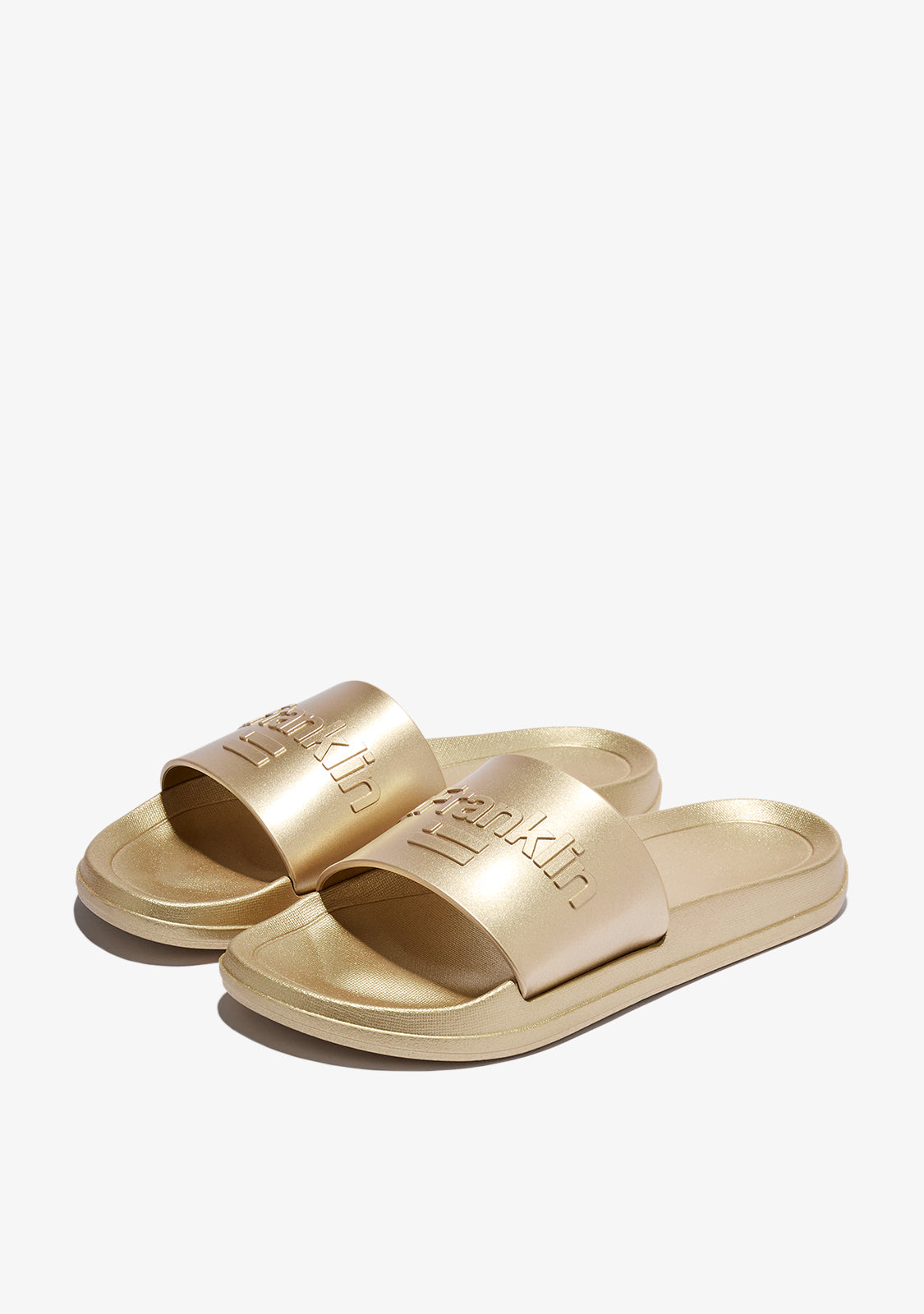 Golden Flat Sandals Marea