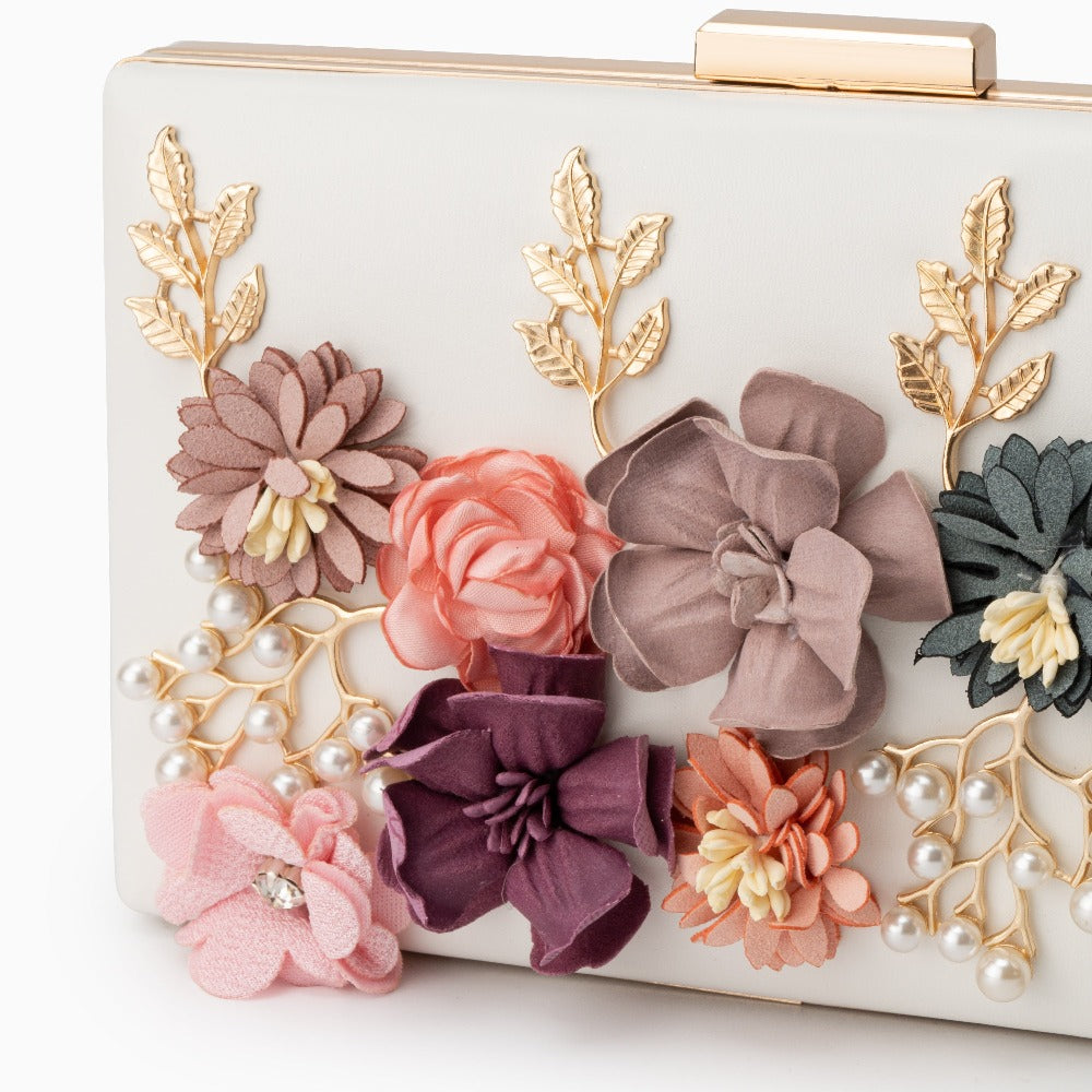Bolso de Fiesta Juliet con Flores