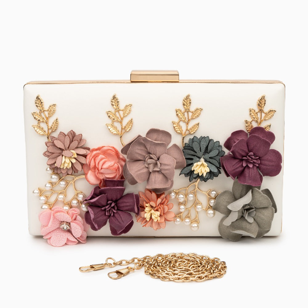 Bolso de Fiesta Juliet con Flores