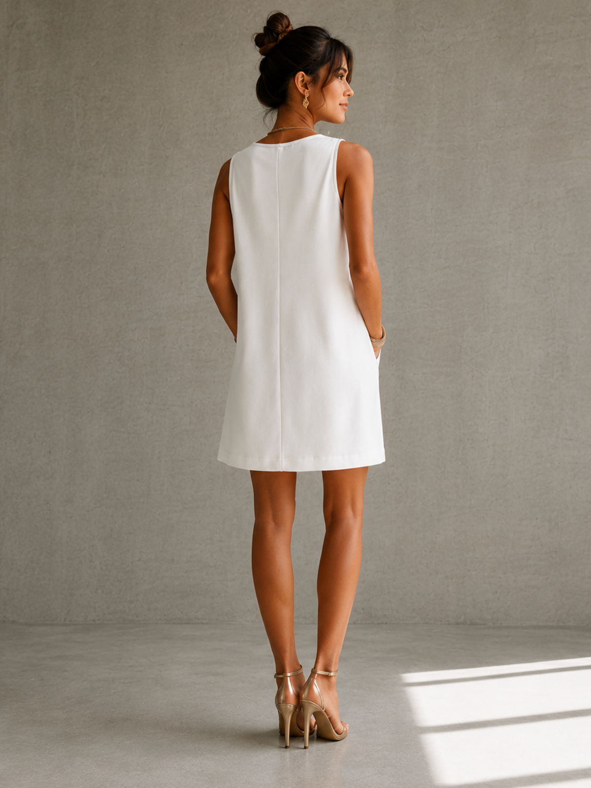 Silvia | Vestido Elegante con Cuello Drapeado