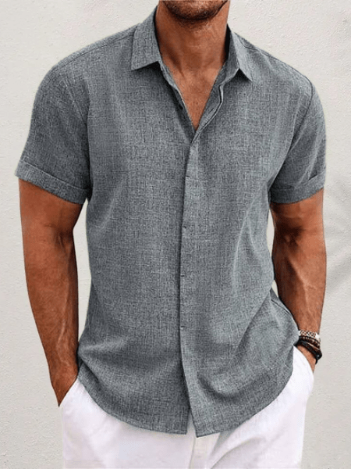 Ángel | Camisa clásica de lino